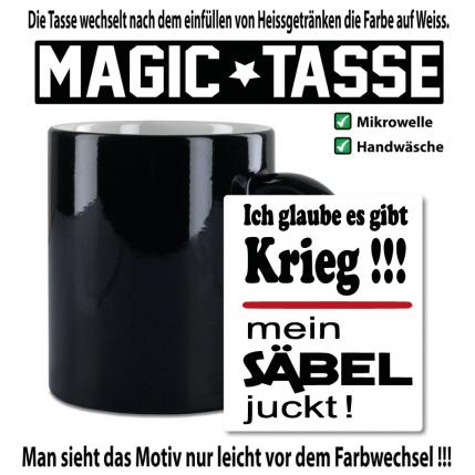 Sprüche Tasse für den Mann. Motiv Mein Säbel juckt