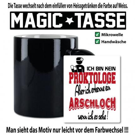 Magic Sprüche Tasse Männer Proktologe Arschloch