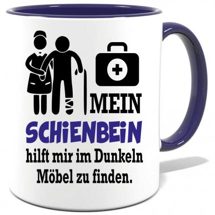 Dunkelblaue Sprüche Tasse Männer Arzt Mediziner