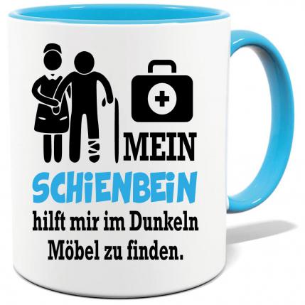 Hellblaue Sprüche Tasse Männer Arzt Mediziner