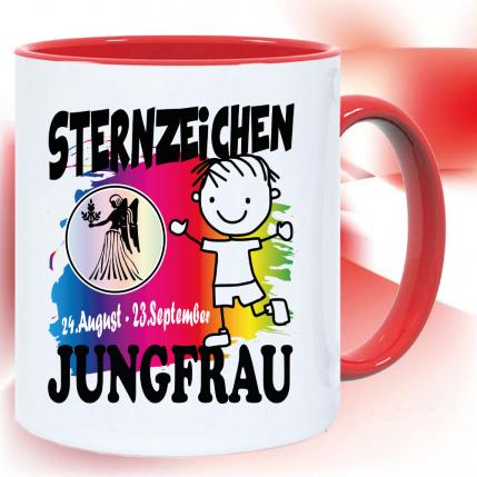 Junge Jungfrau Rot