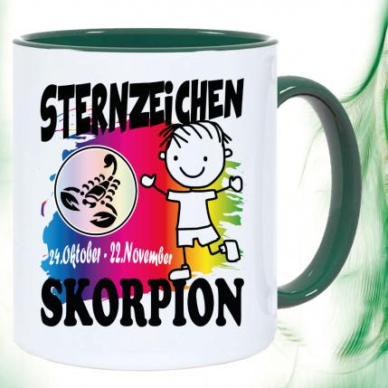 Sternzeichen Mädchen Skorpion Grün