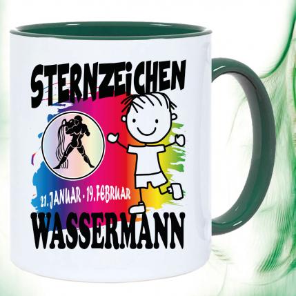 Junge Wassermann Grün