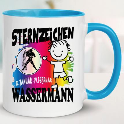 Junge Wassermann Hellblau