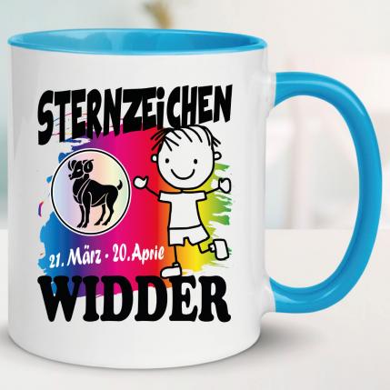 Junge Widder Hellblau