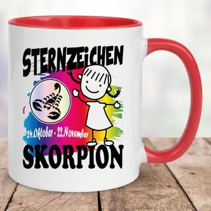 Mädchen Skorpion Rot