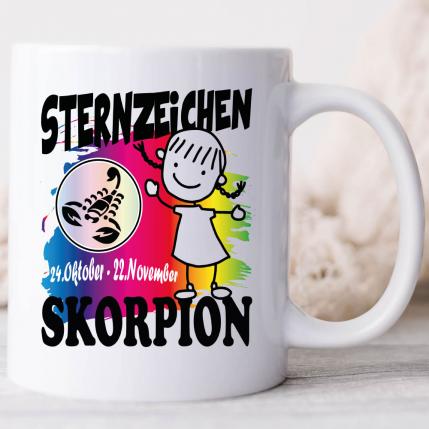 Mädchen Skorpion Weiss