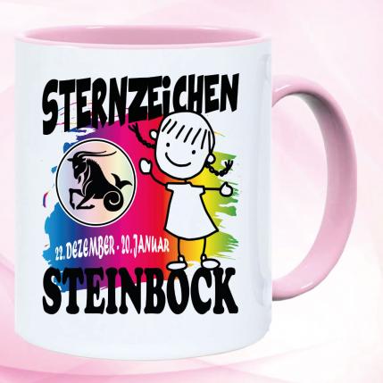 Sternzeichen Mädchen Steinbock Pink