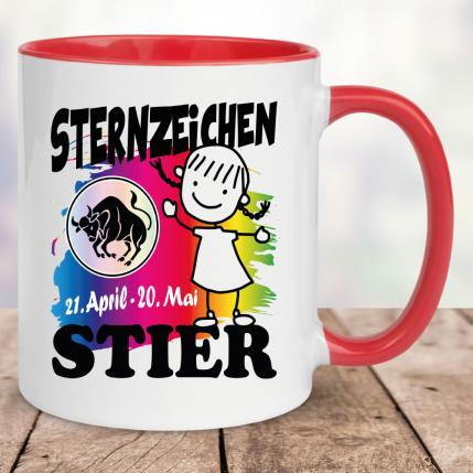 Mädchen Stier Rot