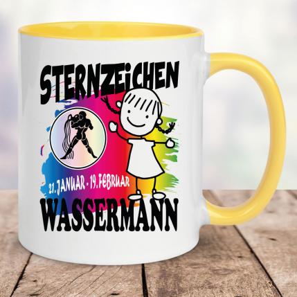 Mädchen Wassermann Gelb