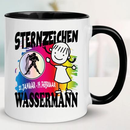 Mädchen Wassermann Schwarz