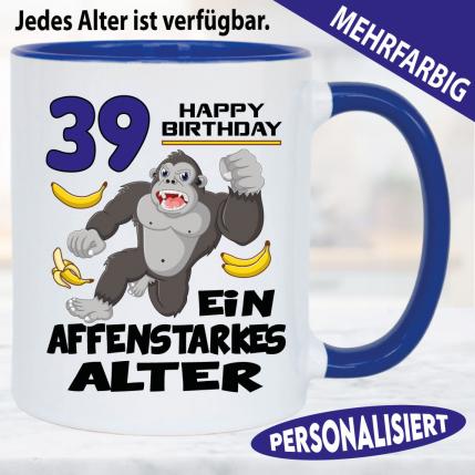 Tasse Geburtstag Affenstarkes Alter