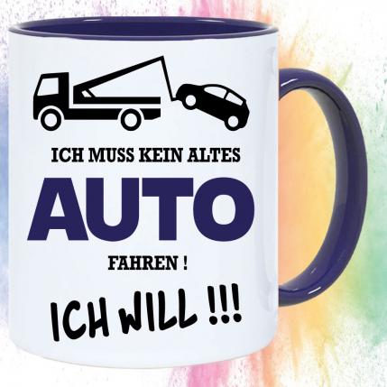 Tasse für Autofahrer Altes Auto fahren