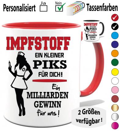 Tasse Corona Impfstoff bringt Geld