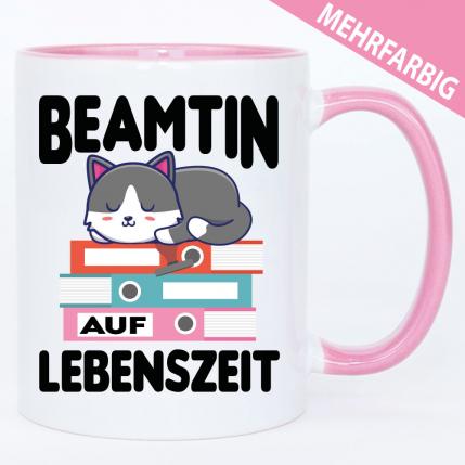 Lustige Tasse Beamtin auf Lebenszeit