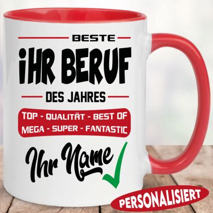 Tasse für Frauen Beruf und Name