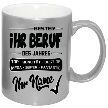 Männer Tasse mit Beruf und Name