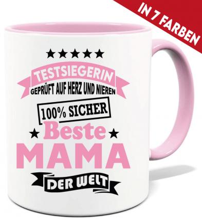 Tasse Testsieger 100% Sicher. Die Beste Mama der Welt.