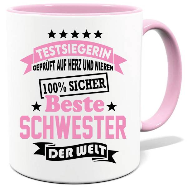 Geschenketasse Beste Schwester der Welt