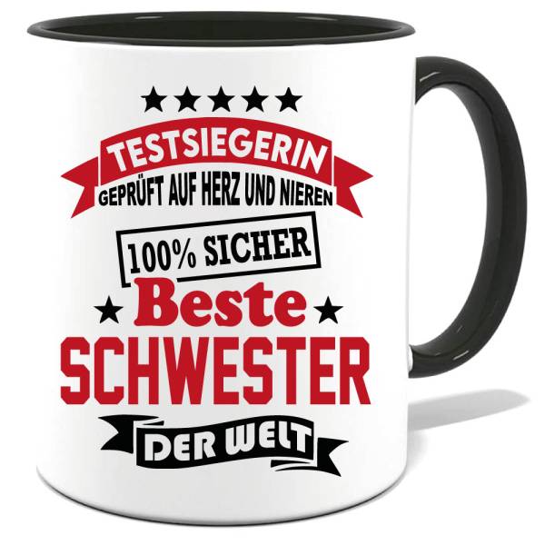 Geschenketasse Beste Schwester der Welt