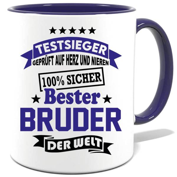 Geschenketasse Bester Bruder der Welt