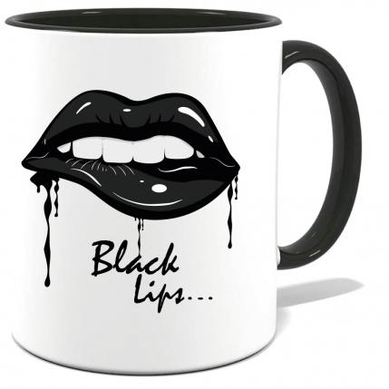 Tasse bedruckt mit Black Lips