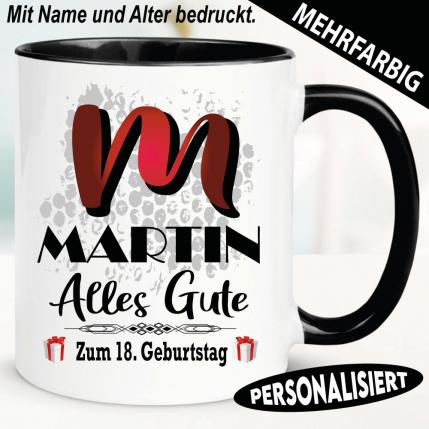 Tasse Geburtstag mit Name und Alter