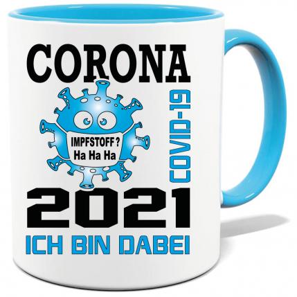 Corona Tasse in 7 Farben * 2021 Dabei