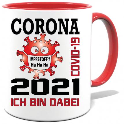 Corona Tasse in 7 Farben * 2021 Dabei