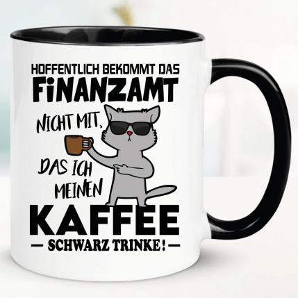 Finanzamt Kaffee Schwarz trinken