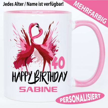 Flamingos zum Geburtstag