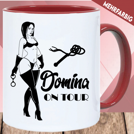 Sprüche Tasse für Frauen mit Motiv Domina.