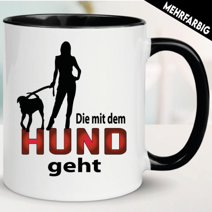 Frauen Die mit dem Hund
