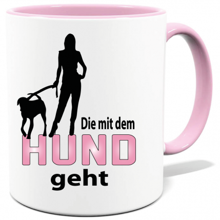 Frauen Die mit dem Hund