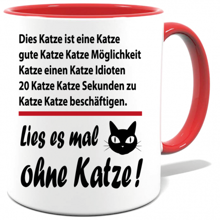 Frauen Katze lesen