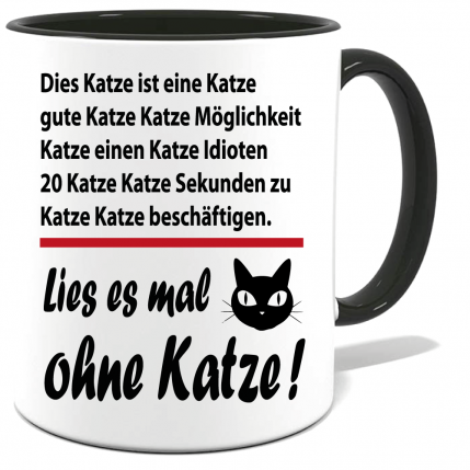 Frauen Katze lesen