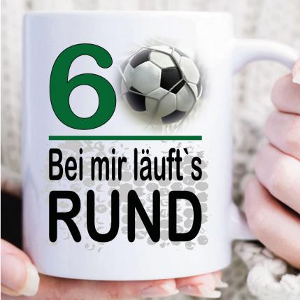 60 Fussballtasse laeuft Rund