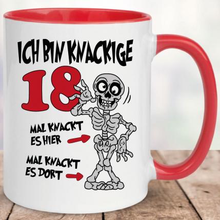 18 Tasse Knackige Jahre