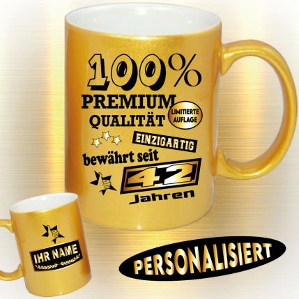 Metallic Effekt Tasse Premium Qualität