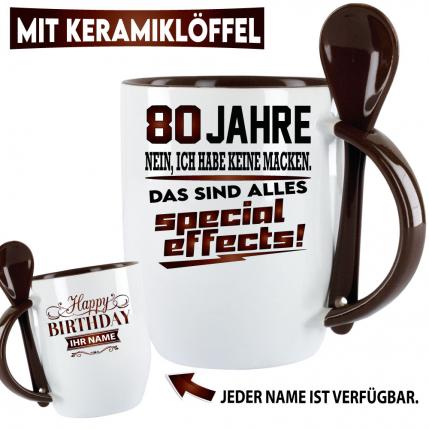 Tasse zum 80. Geburtstag Special Effects