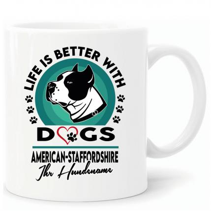 Hundemotiv American-Staffordshire