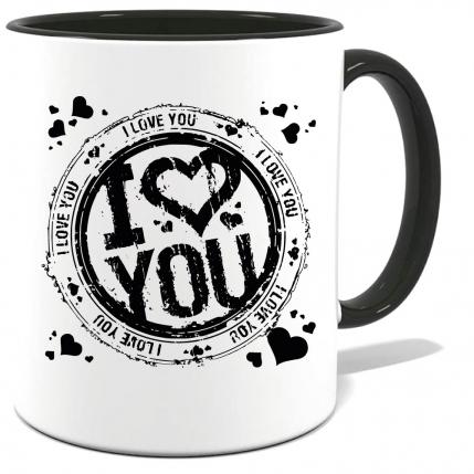 Tasse bedruckt mit I Love Grunge