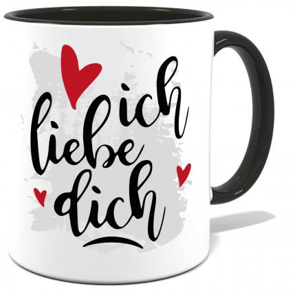 Schnörkelschrift Ich liebe dich