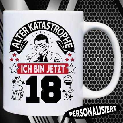 Tasse Älter werden Weiss