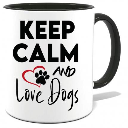 Tasse Keep Calm Love Dogs