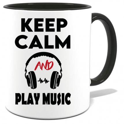 Tasse Keep Calm Play Music