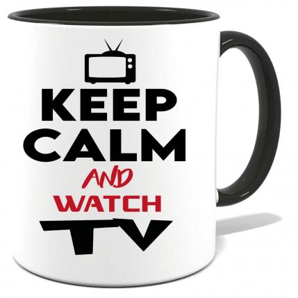 Tasse Keep Calm Watch TV