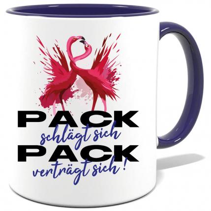 Tasse bedruckt mit Pack schlägt sich