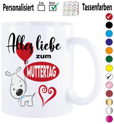 Tasse zum Muttertag Hund