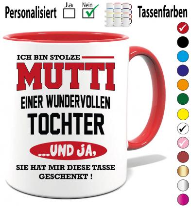 Tasse zum Muttertag Tochter Mutti